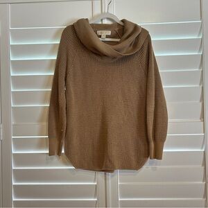 Michael Kors Cowlneck Sweater Tan Size Small